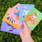 Halloween Kitties Mini Prints 4x5"