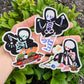 Cute Skeleton Ghosts V8 Stickers!