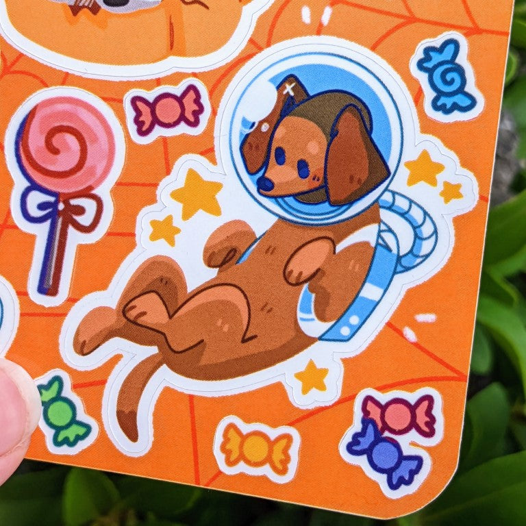 Halloween Puppies Sticker Sheet!