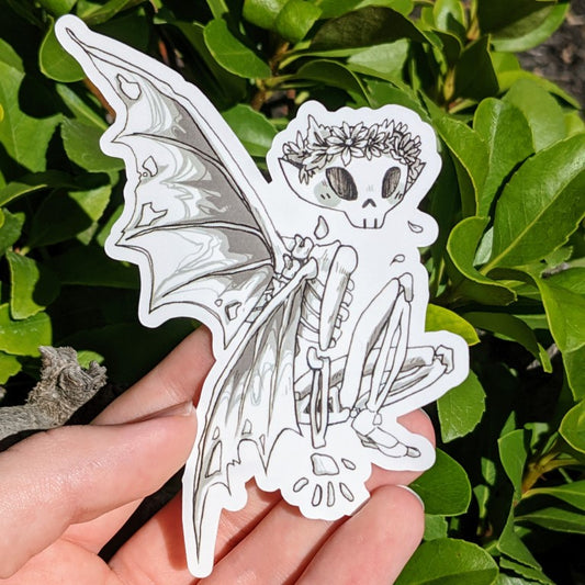 Skeleton Fairy Sticker