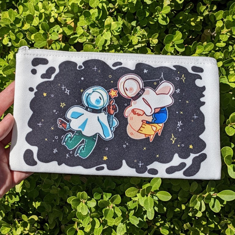 Space Ghosts Duo White Vers. Pencil Pouch