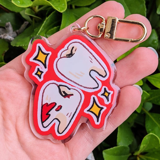 Bloody Teeth Keychain