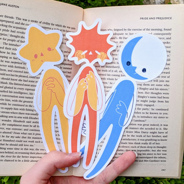 Minimalistic Space People Bookmark