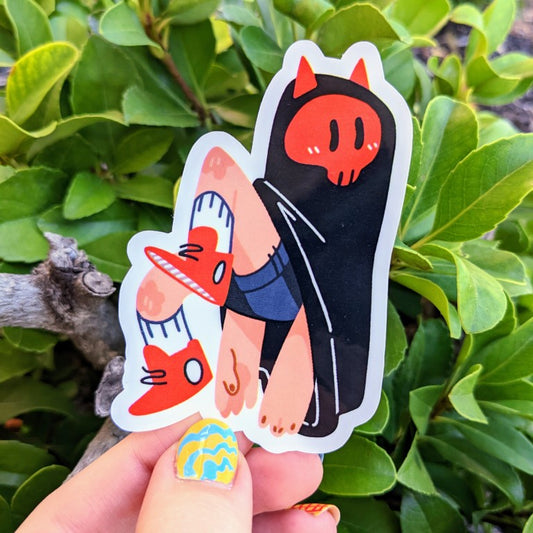 Devil and Angel Ghost Duo Stickers