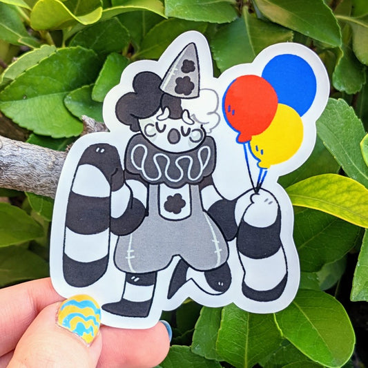 Sad Clown Trio V2 Stickers