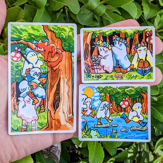Tiny Ghost Art V2 Sticker Set!