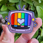 Rainbow TV  Enamel Pin 1.5in