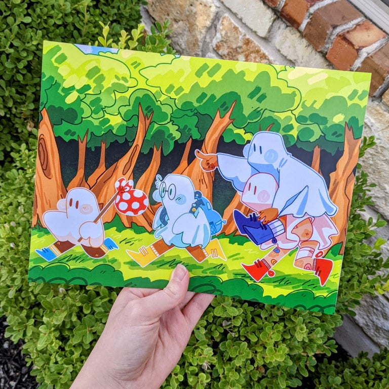 Runaway Ghosts 8.5x11 Print