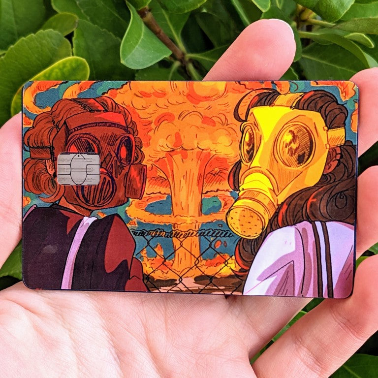 Gas Mask Girls Credit Card Skins