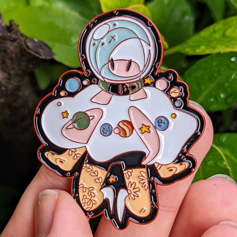 Planet Space Ghost Enamel Pin 2in