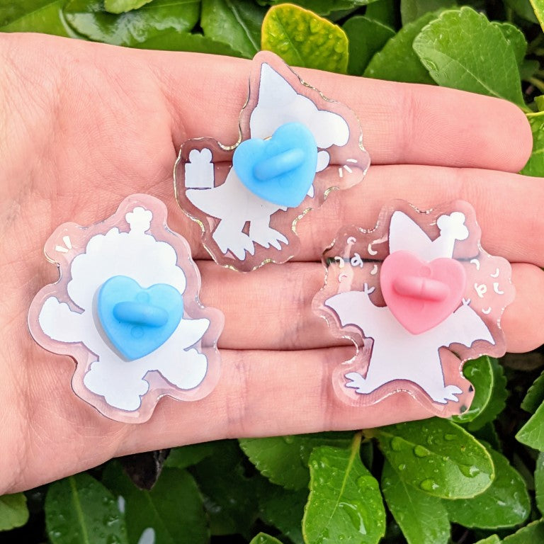 Party Dino Acrylic Pins!