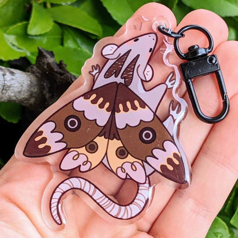 Mothrat Keychain