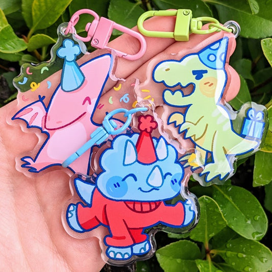 Party Dino Keychains!