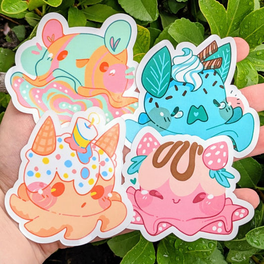 Octo Ice Cream Stickers!