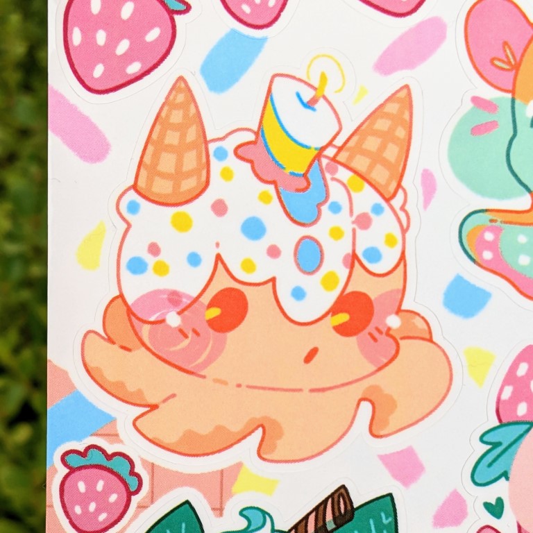 Octo Ice Cream Sticker Sheet