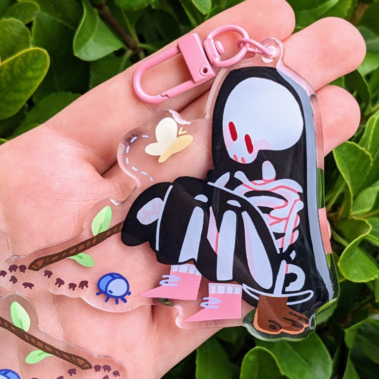 Cute Skeleton Ghosts Keychains!