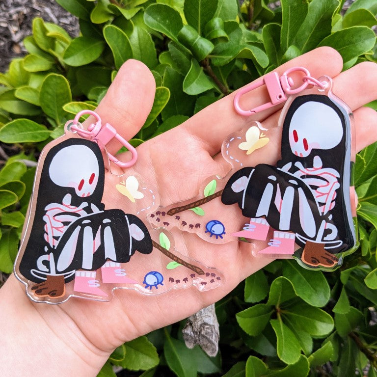 Cute Skeleton Ghosts Keychains!