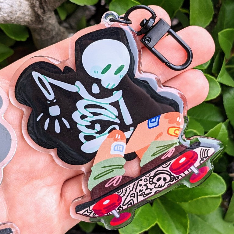 Cute Skeleton Ghosts Keychains!