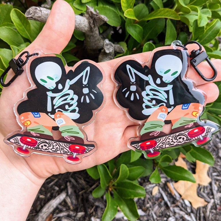 Cute Skeleton Ghosts Keychains!