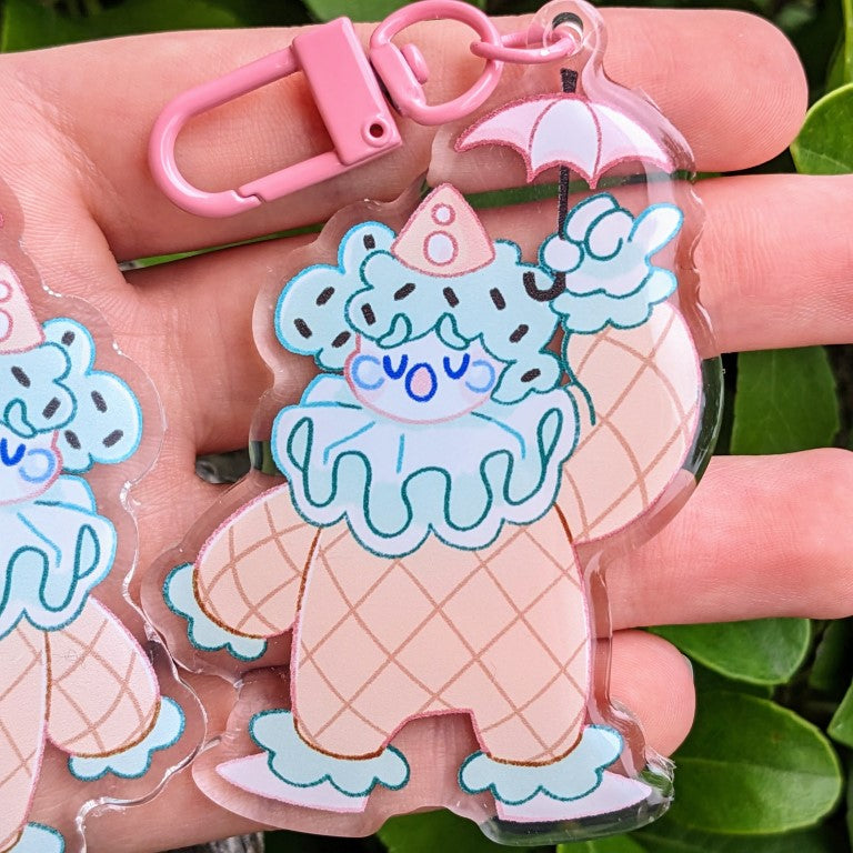 Sad Clown Trio V2 Keychains