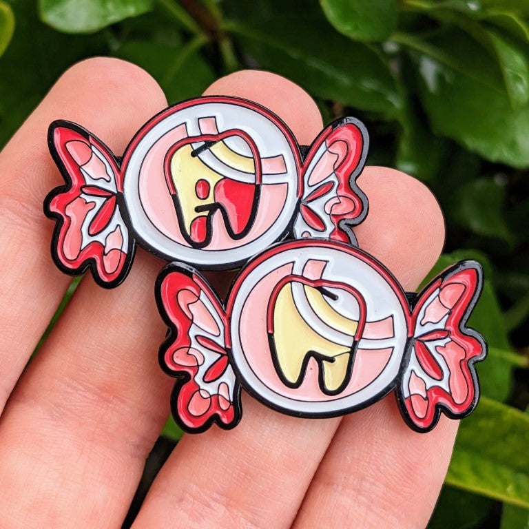 Teeth Candy Enamel Pins