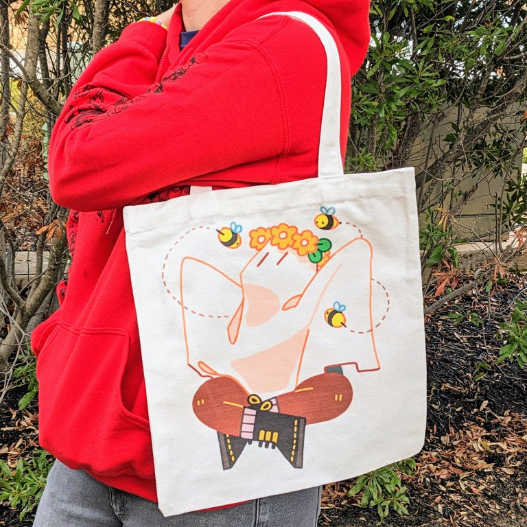 Bee Ghost Tote Bag