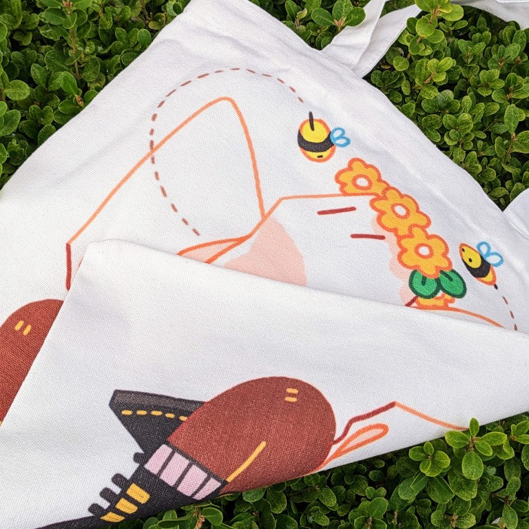 Bee Ghost Tote Bag