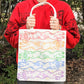 Rainbow Wiggly Cows Tote Bag