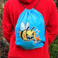 Arson Bee Drawstring Bag