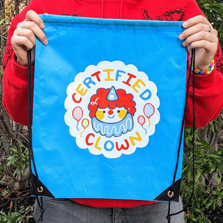 Certified Clown Drawstring Bag