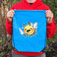 Knife Bee Drawstring Bag