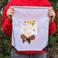 Bee Ghost Drawstring Bag