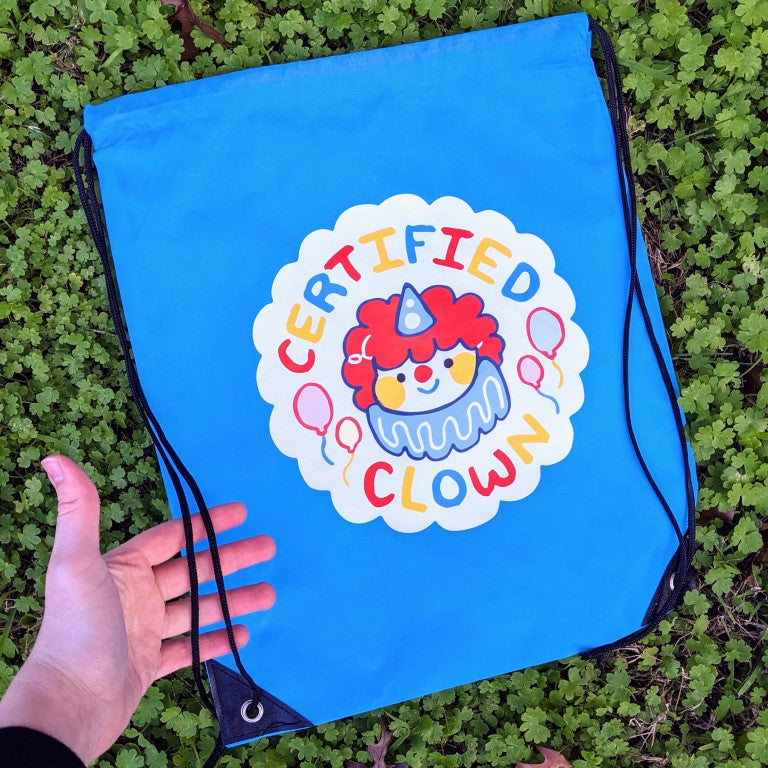 Certified Clown Drawstring Bag