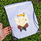 Bee Ghost Drawstring Bag