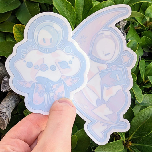 Space Ghosts Window Stickers