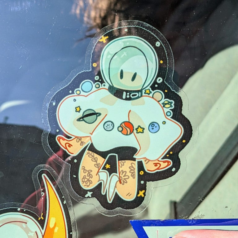 Space Ghosts Window Stickers