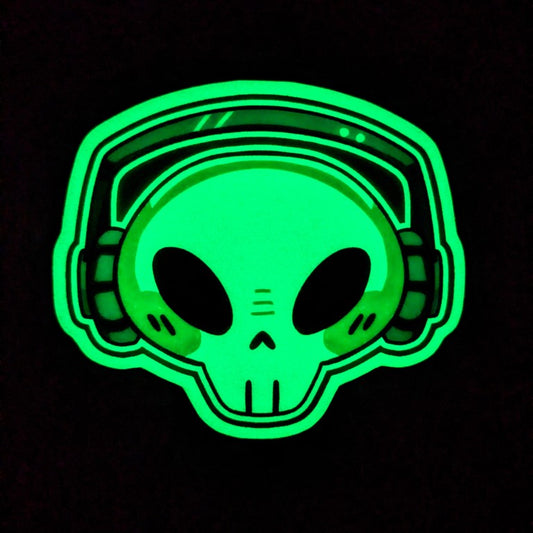 Glow in the Dark Cade Skull Sticker