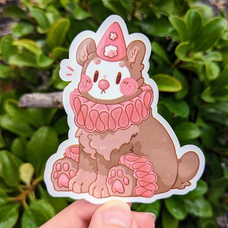 Clown Bear Stickers