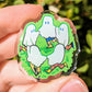 Forest Ghost Circle Acrylic Pin 1.5"