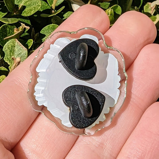 Forest Ghost Circle Acrylic Pin 1.5"
