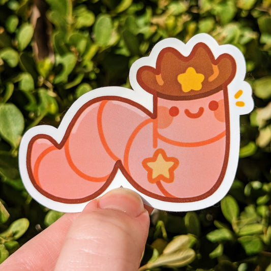 Cowboy Worm Stickers