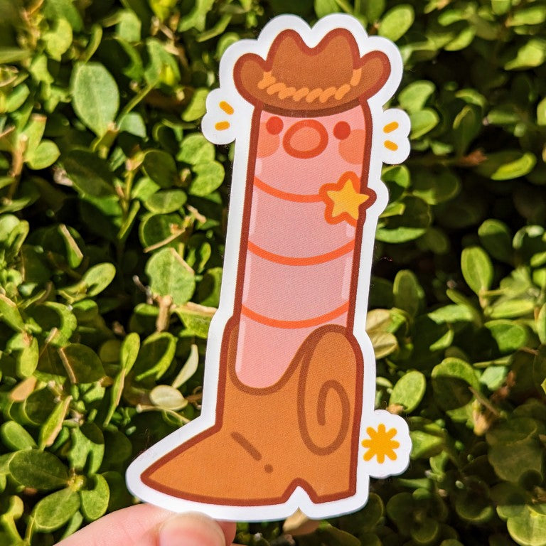 Cowboy Worm Stickers