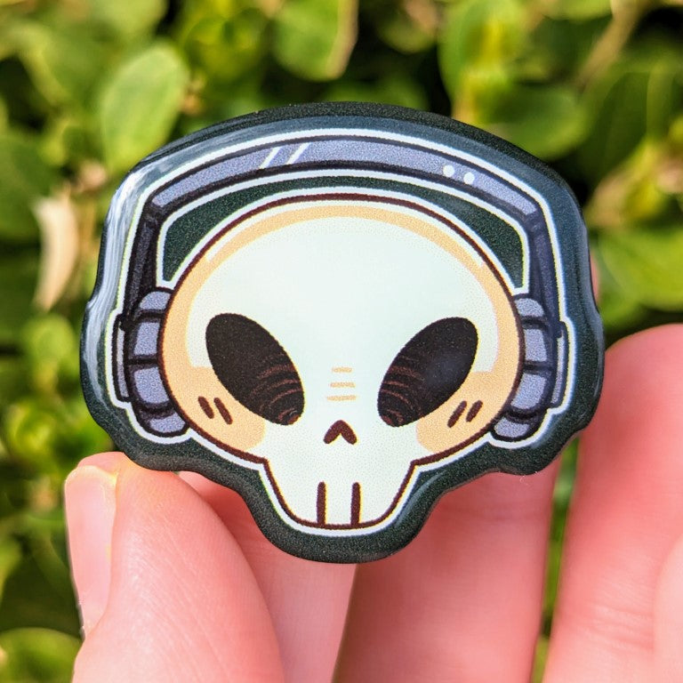 Cade Skull Acrylic Pin