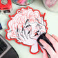 Droopy Eye Girl Mouse Pad