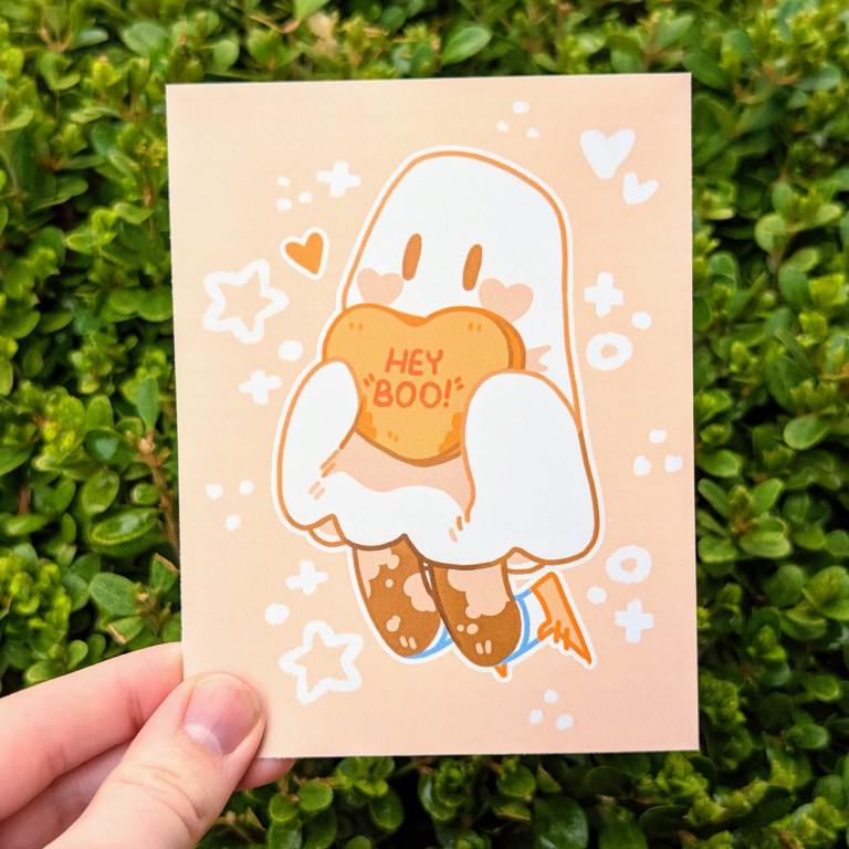Candy Heart Ghost Mini Prints!