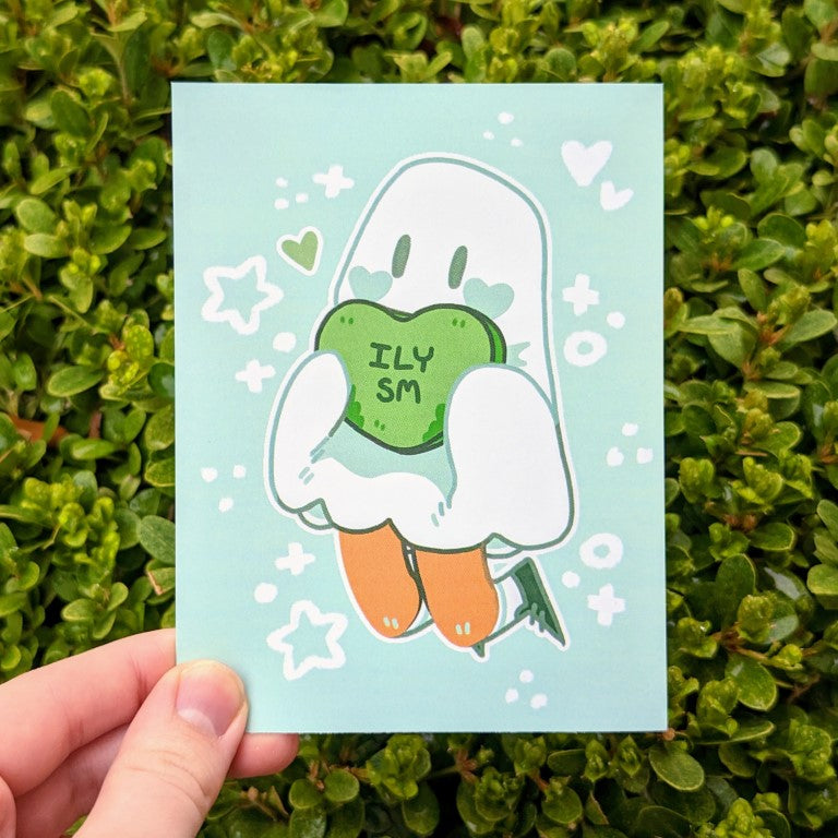 Candy Heart Ghost Mini Prints!