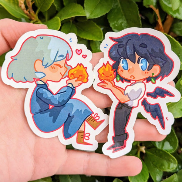 Howl and Sophie Stickers – Milky Tomato