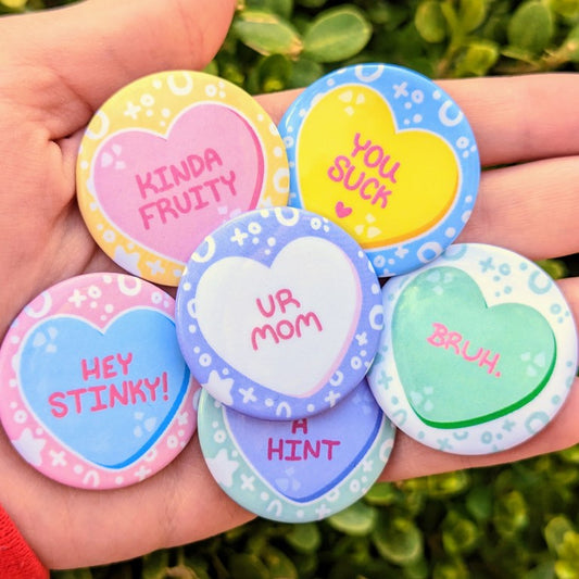Valentine Heart Buttons