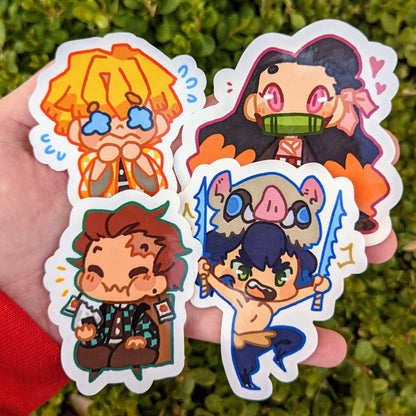 Anime Samurai Stickers Set 1