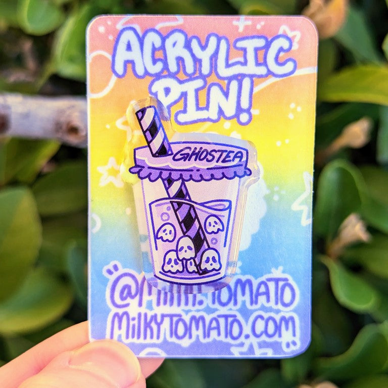 Cute Boba Cup Acrylic Pins